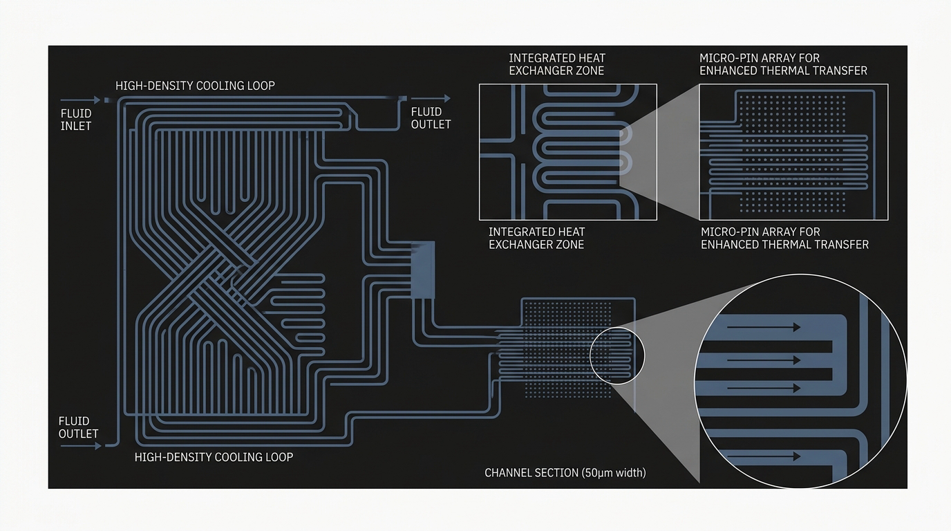Microfluidic Cooling Inside 3D-Stacked Chips: Beating the Thermal Wall